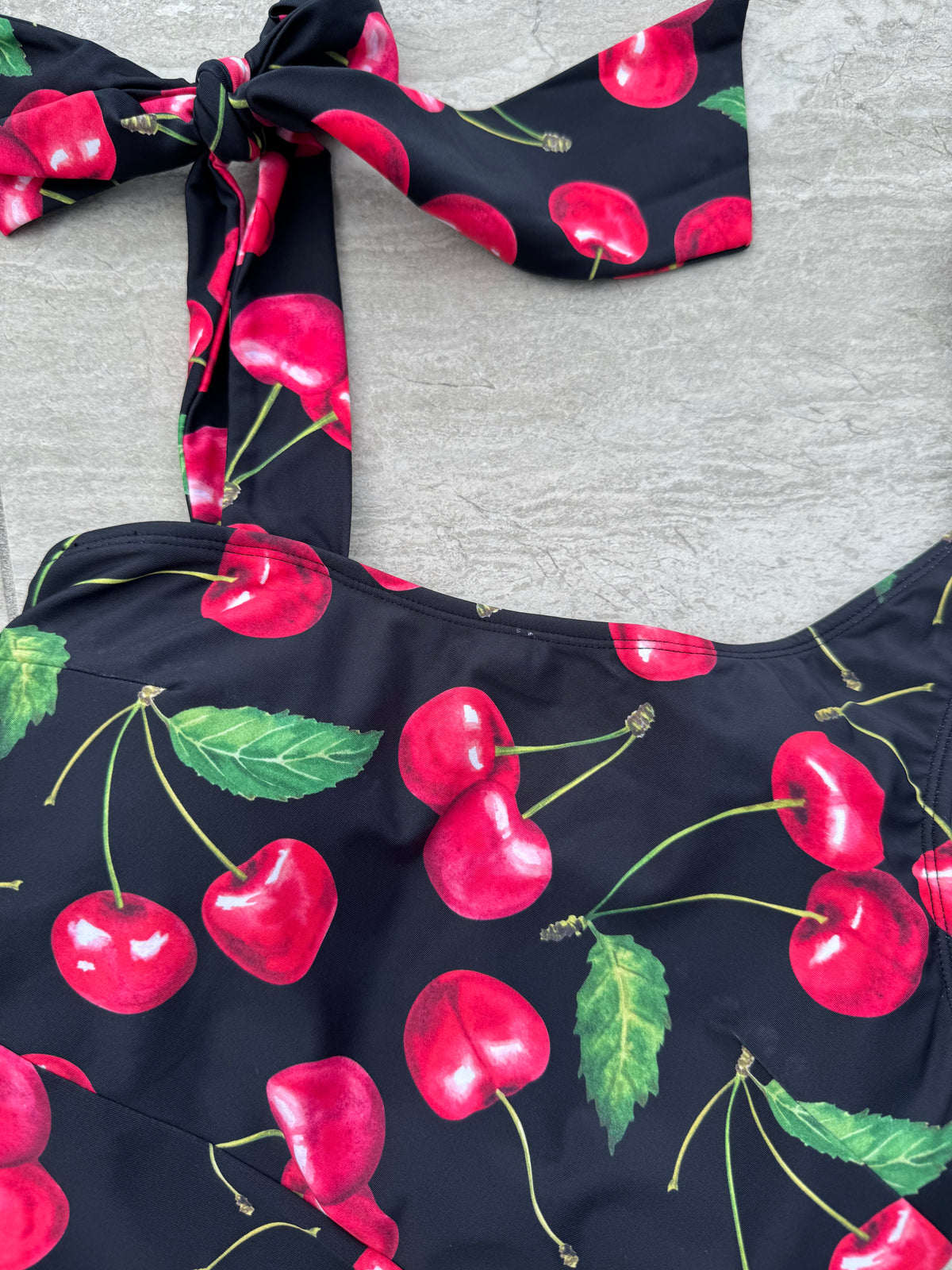 DIJANA Tie Shoulder Swimsuit — Višnja