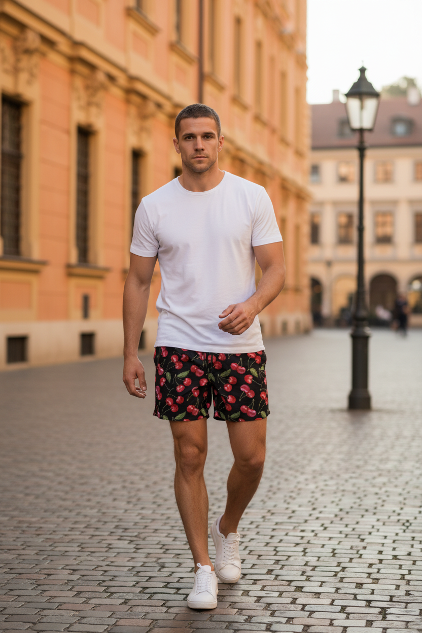 VIŠNJA Mens Premium Swim Shorts