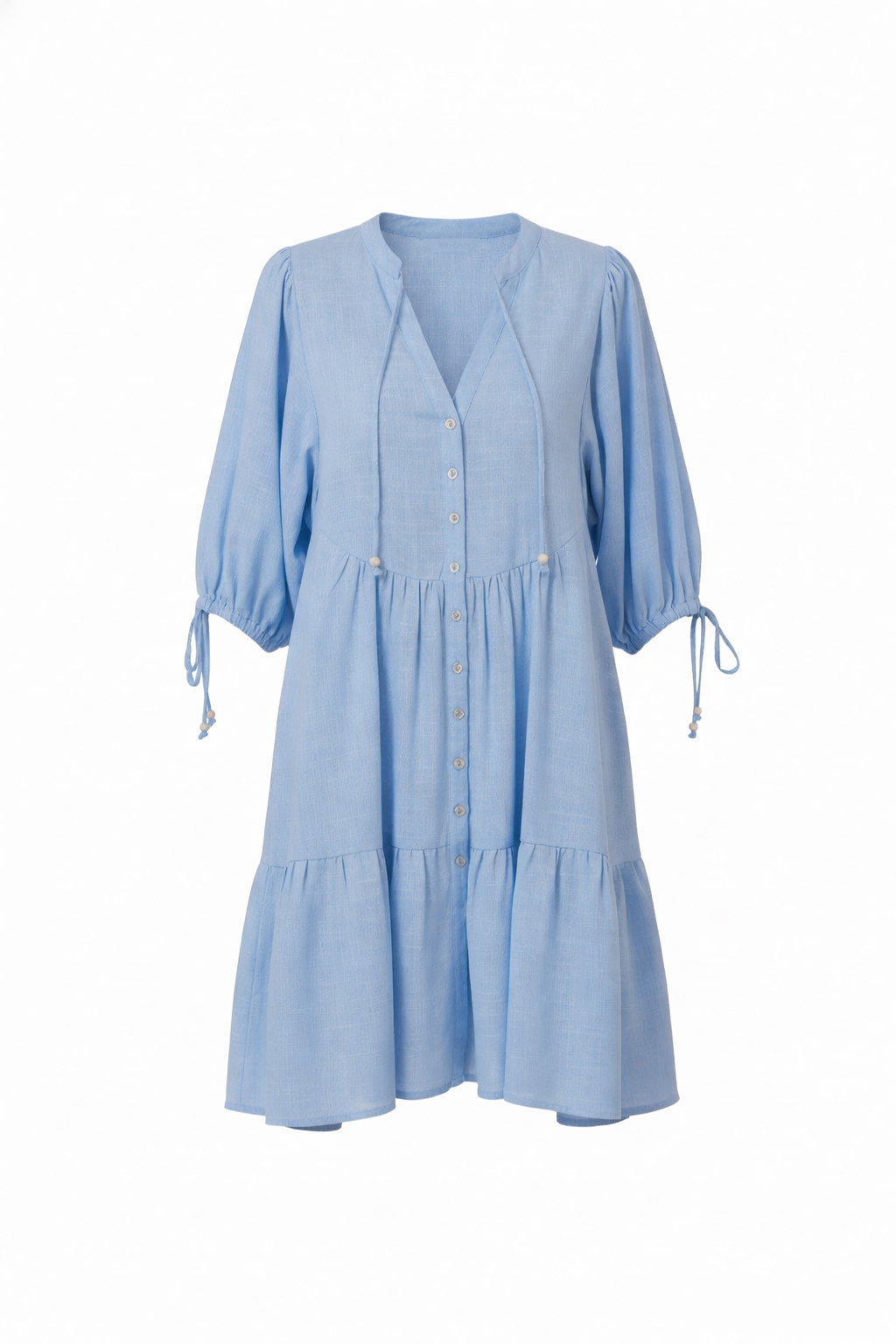 LOUISA Mini Dress — Light Blue
