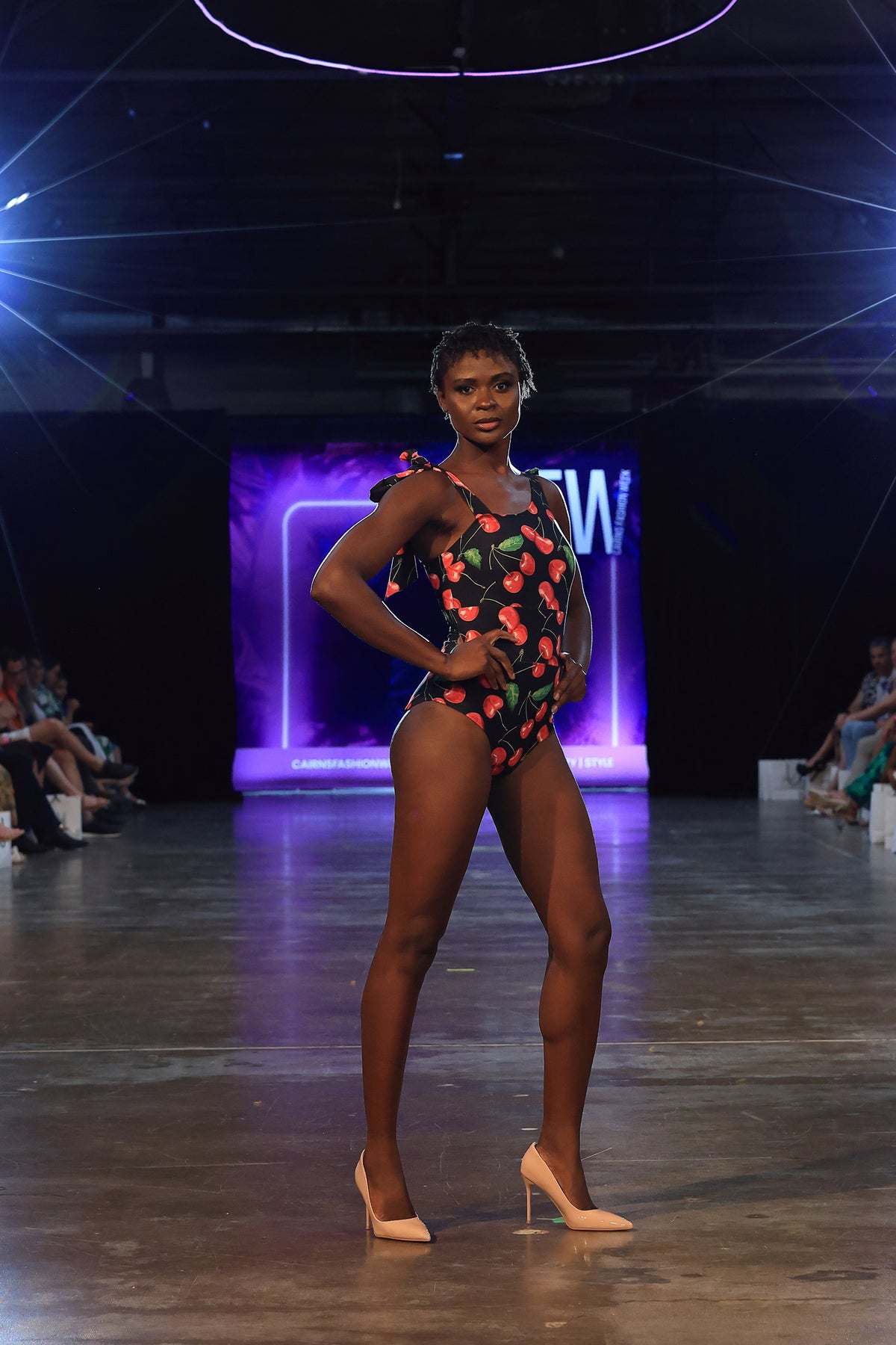 DIJANA Tie Shoulder Swimsuit — Višnja
