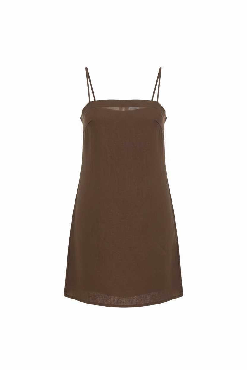 SIERRA Mini Dress — Coffee