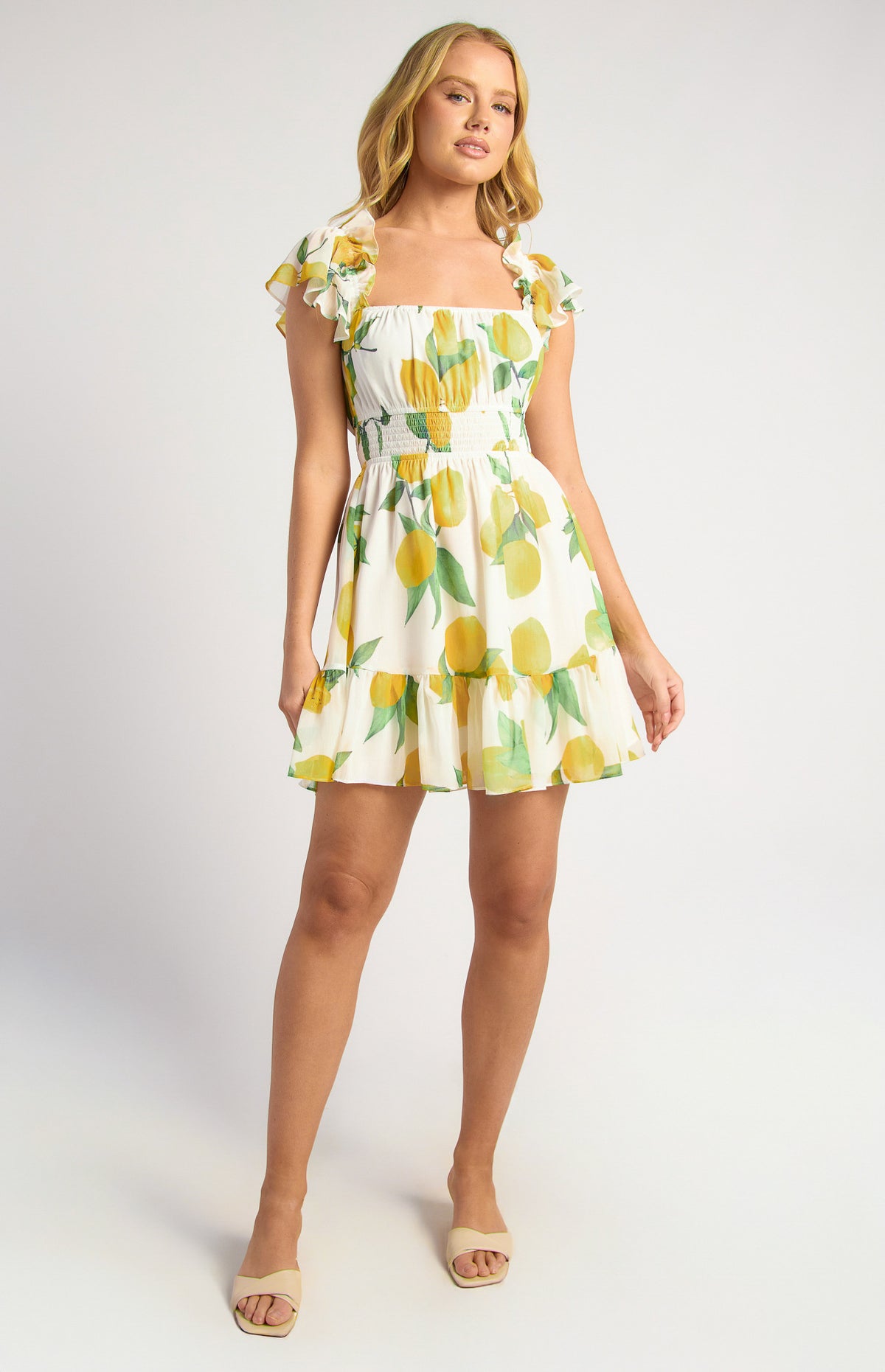 SORRENTO Lemon Mini Dress