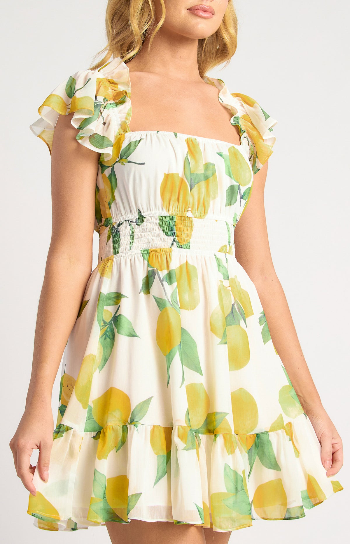 SORRENTO Lemon Mini Dress