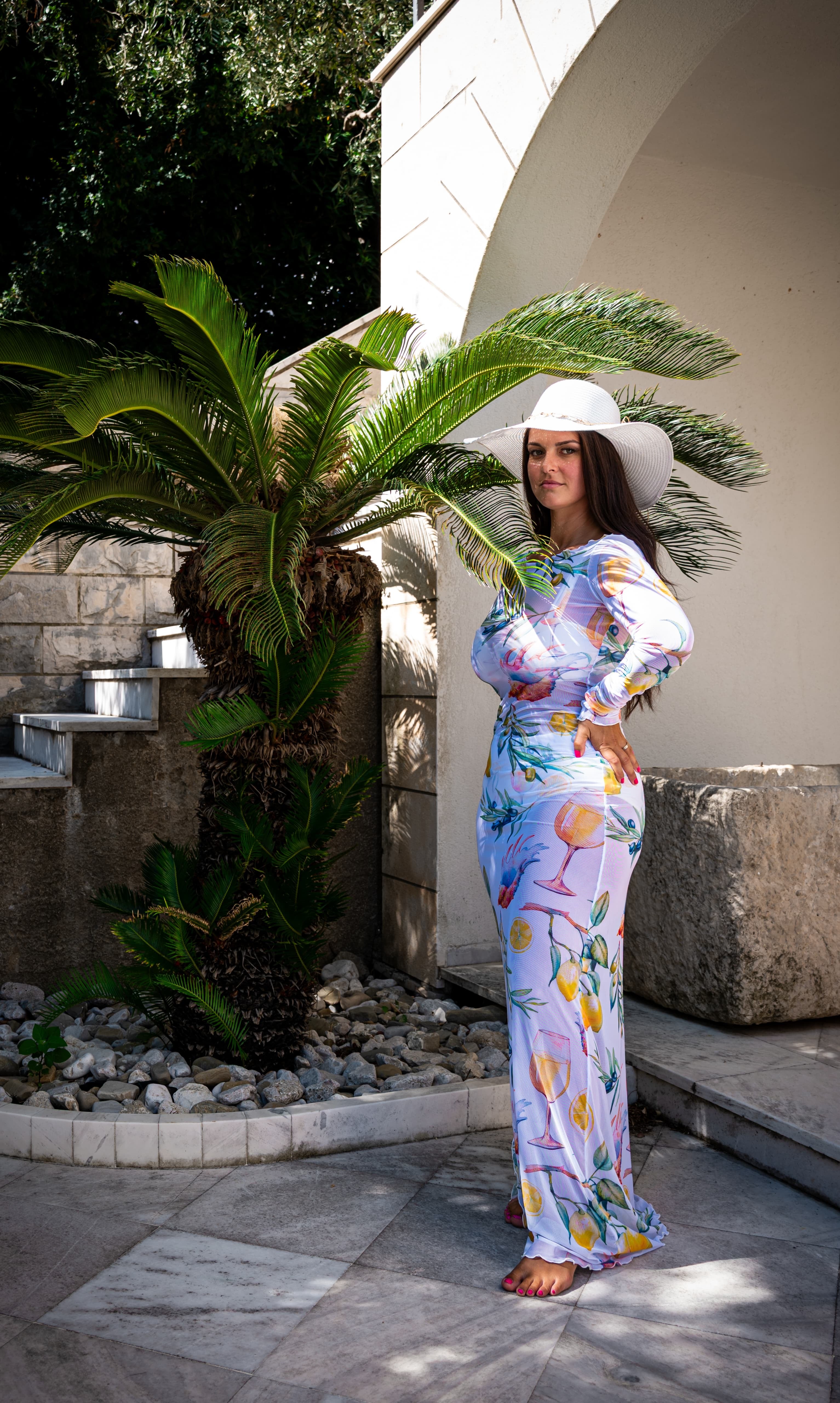 VITA MESH DRESS - Adriatic