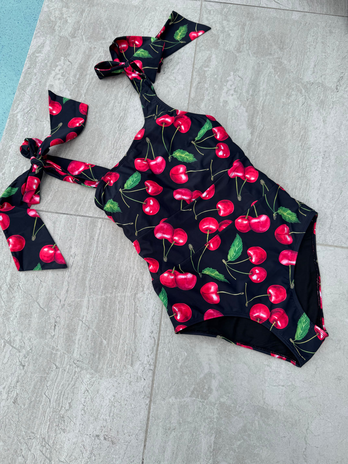 DIJANA Tie Shoulder Swimsuit — Višnja