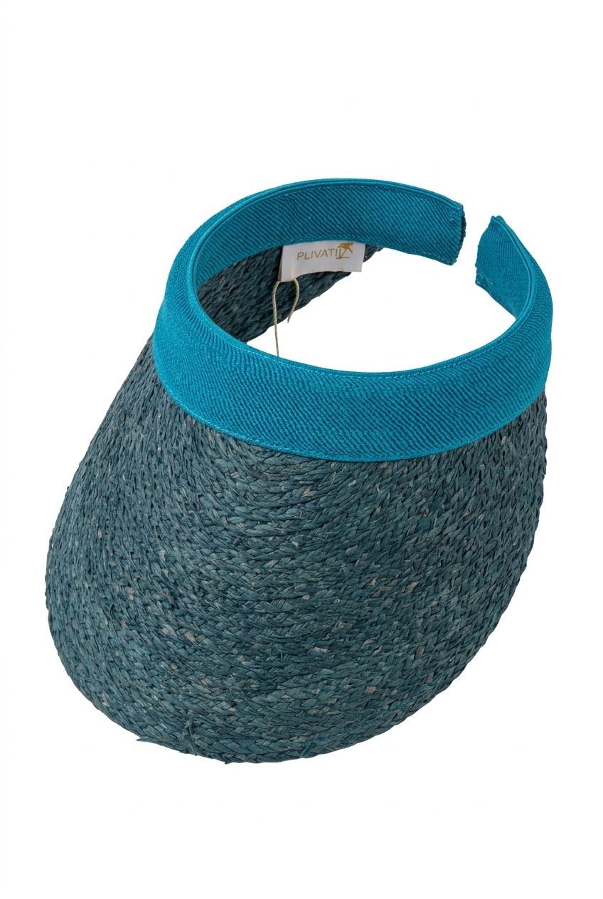 LOULOU Raffia Visor - PLIVATI
