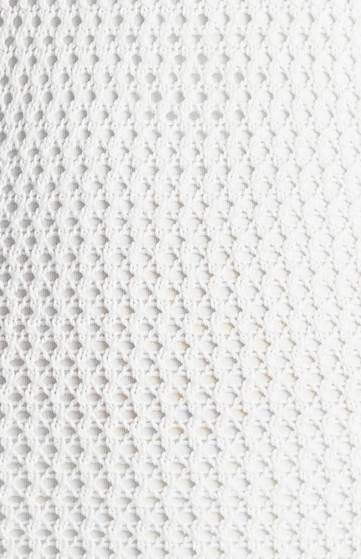 ALEXA Crochet Knit Midi Dress — White