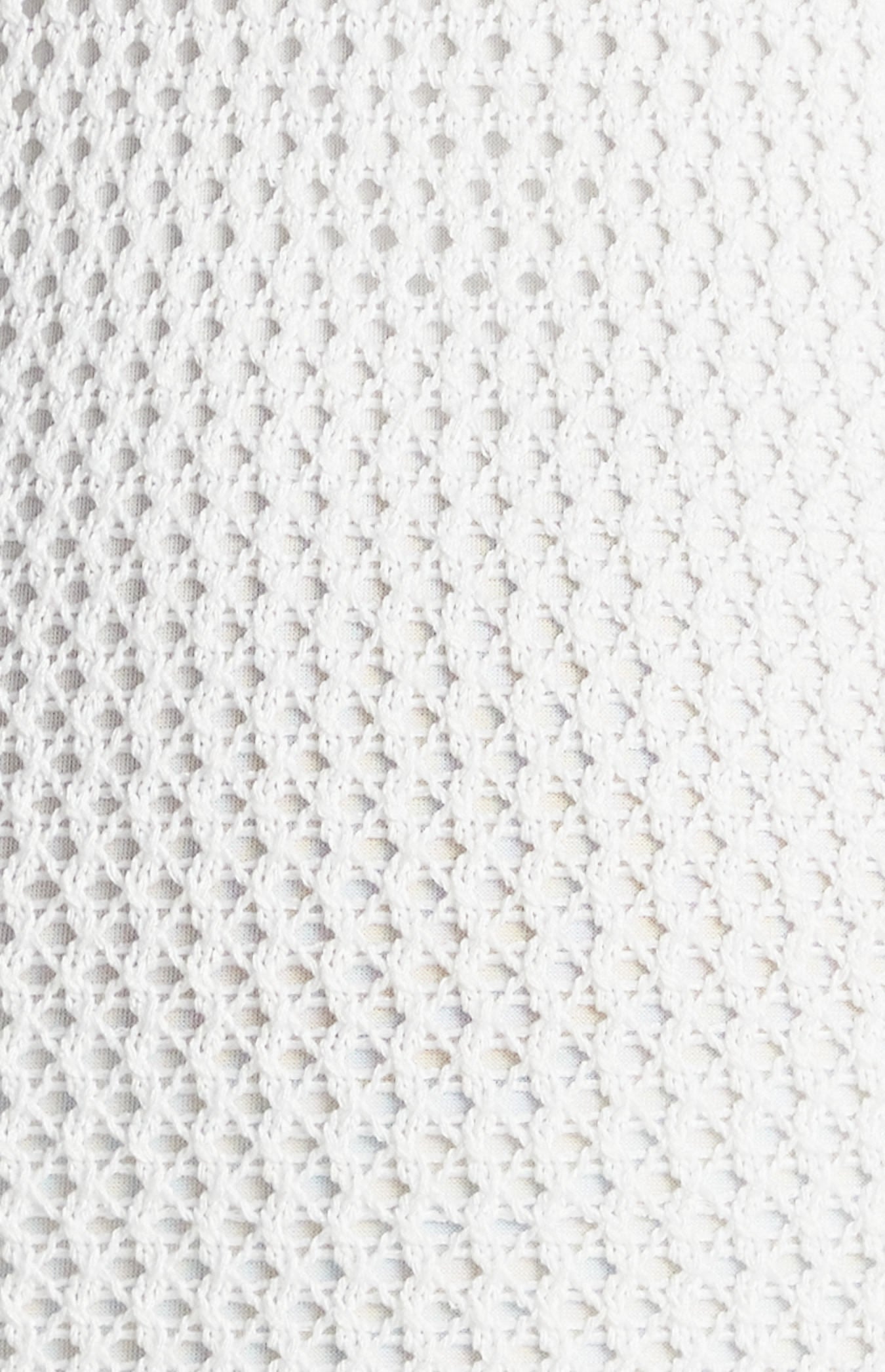 ALEXA - Crochet Knit Midi Dress - WHITE