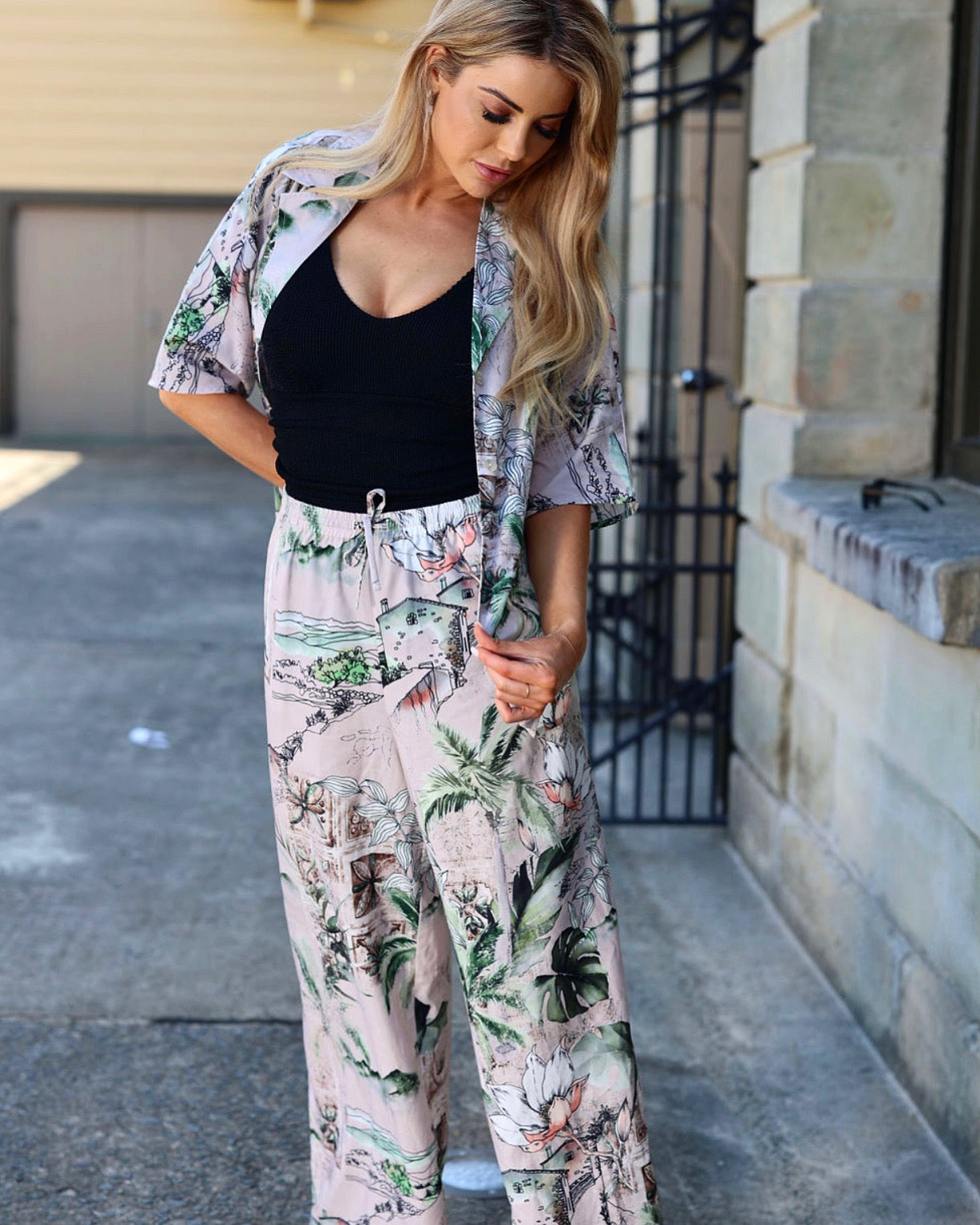 GIULIANA Selo Button Up Top