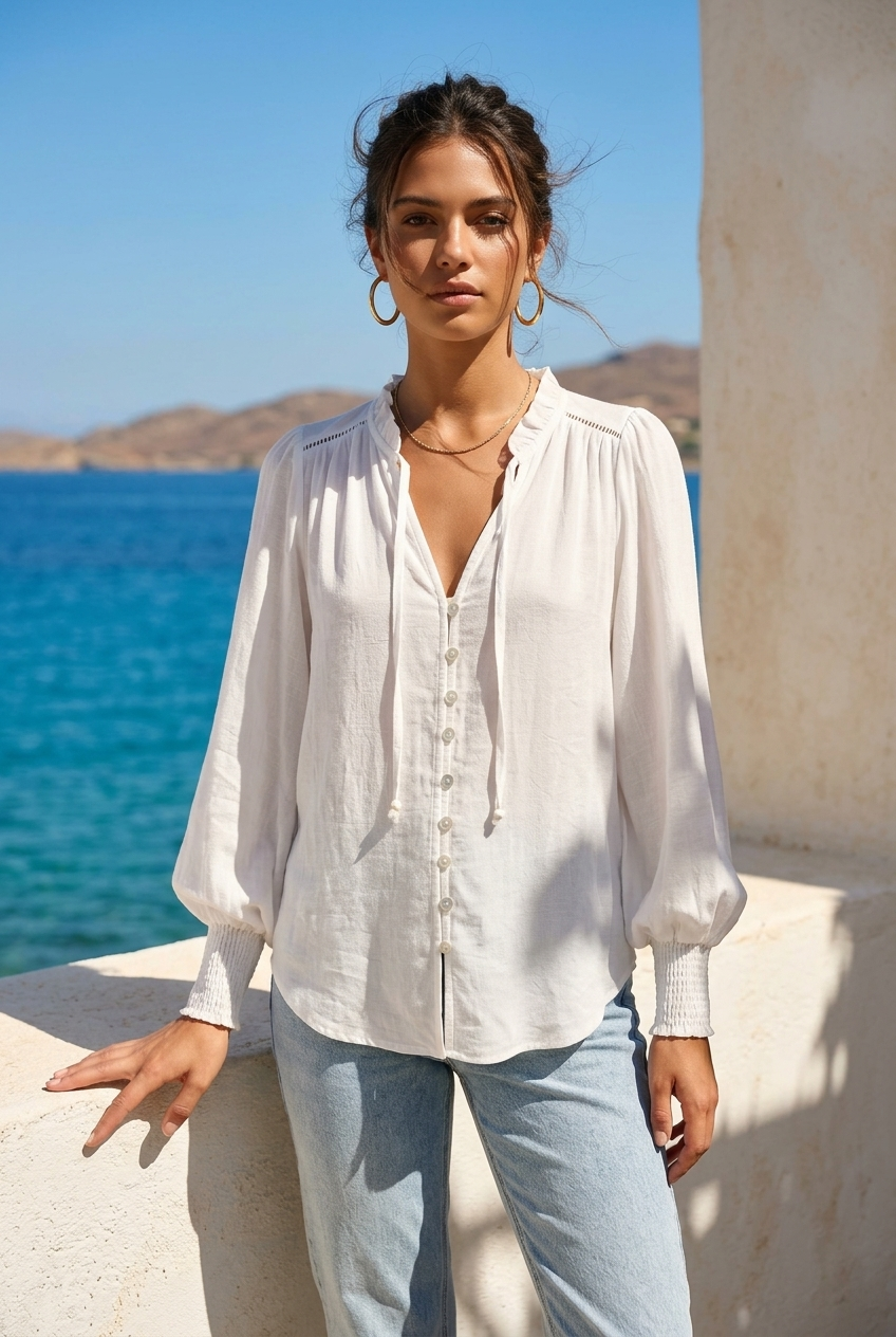 DANAE Blouse - White