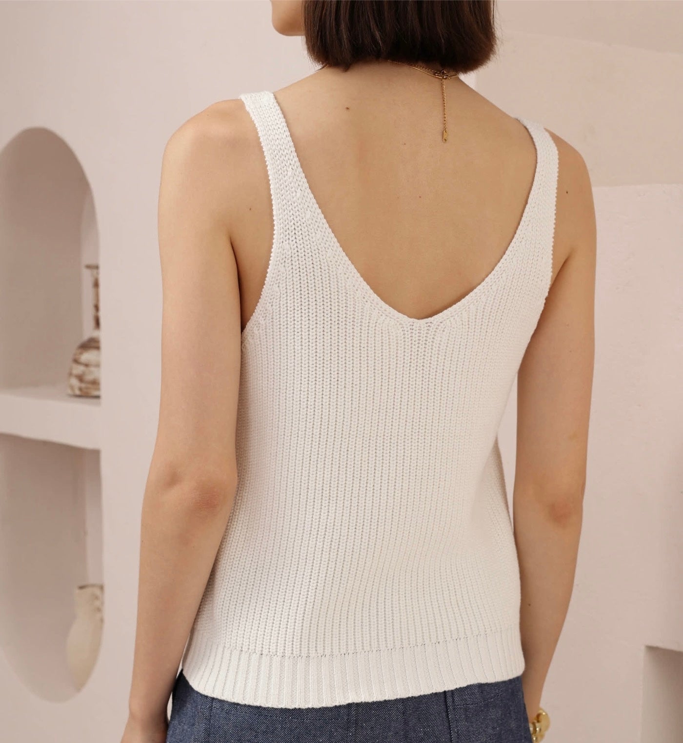 JULIA Cotton Knit Cami - Singlet