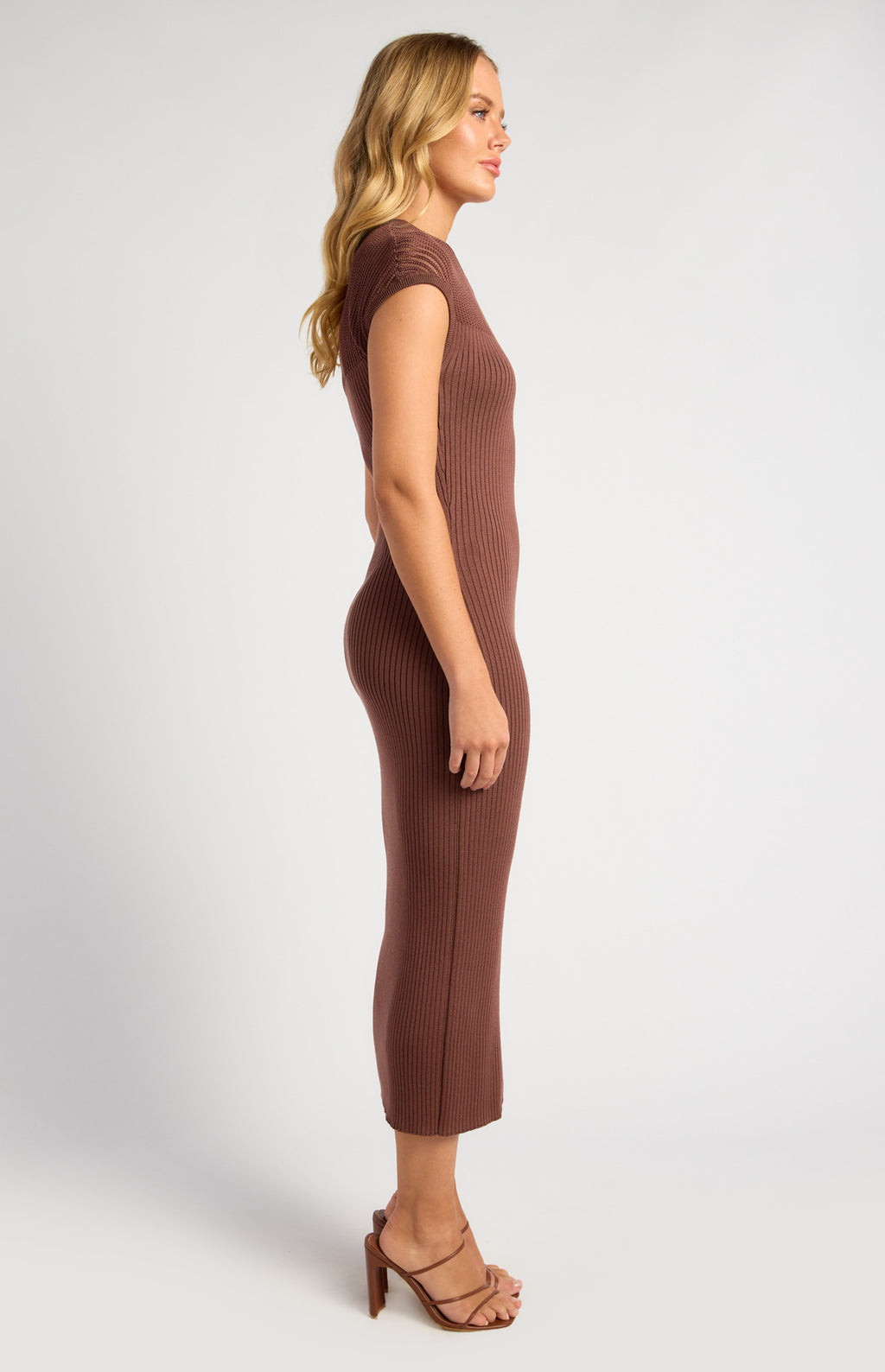 PEYTON Knit Dress — Chocolate