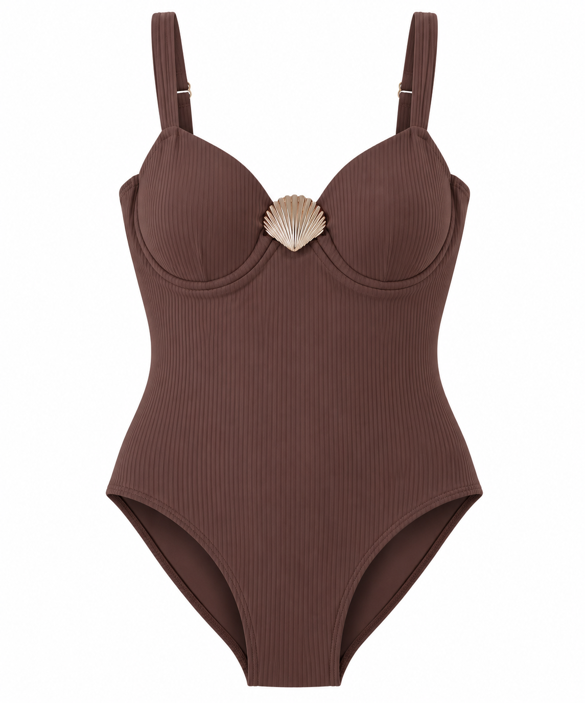 ISSY Underwire One Piece Swimsuit — Cocoa