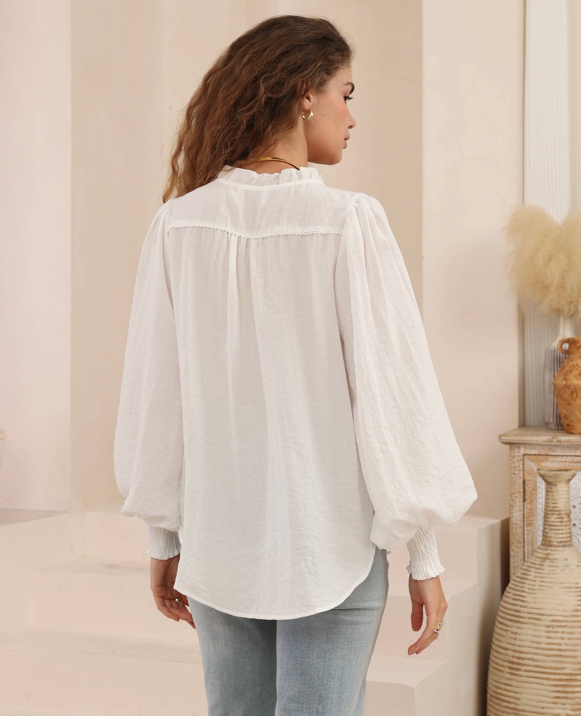 DANAE Blouse - White
