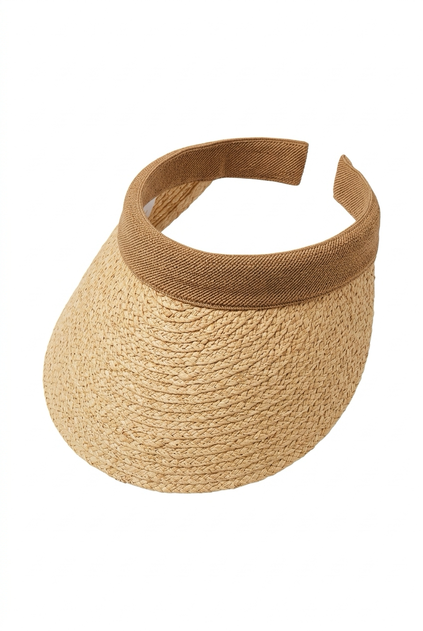 LOULOU Raffia Visor - PLIVATI
