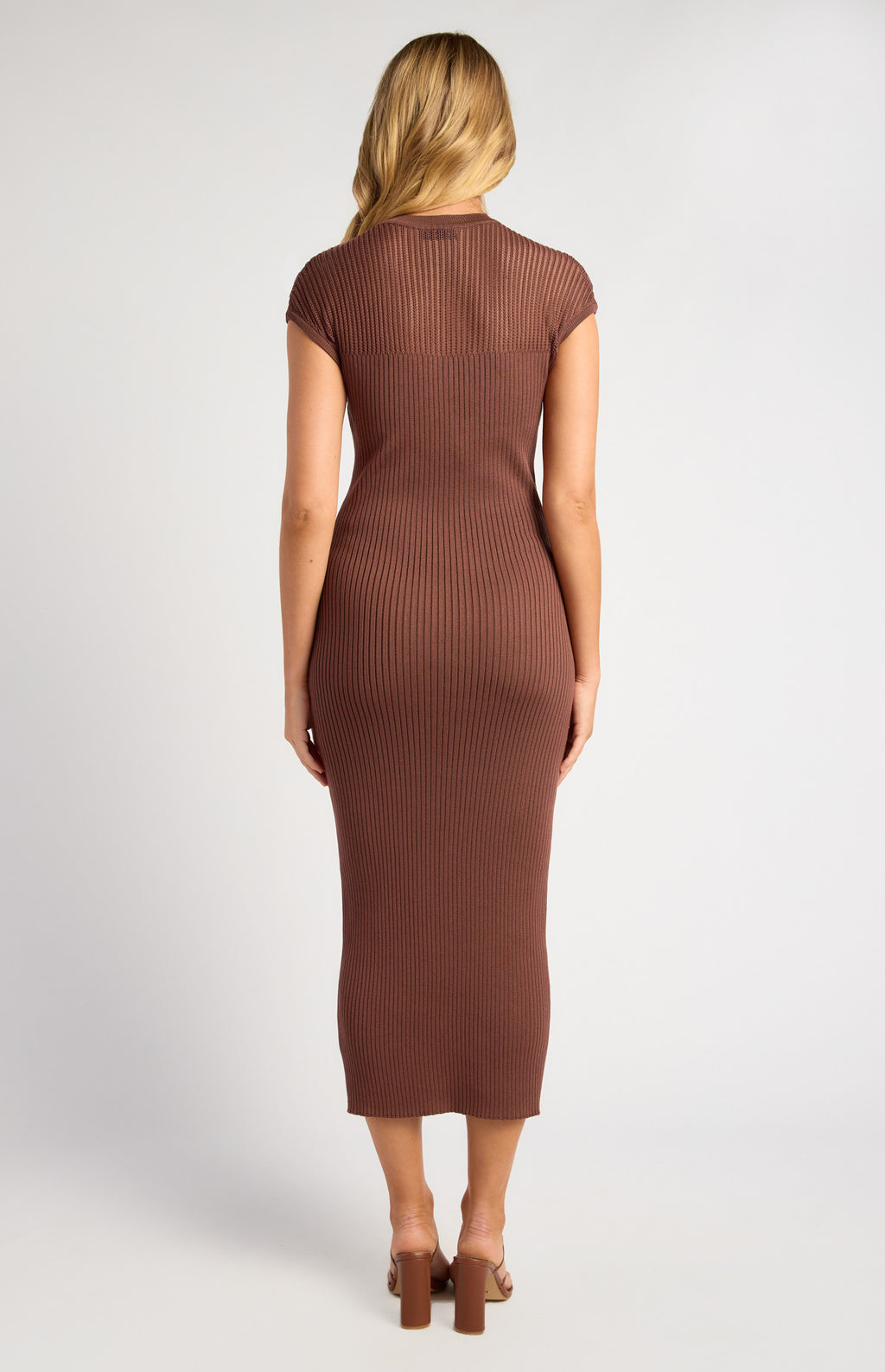 PEYTON Knit Dress — Chocolate