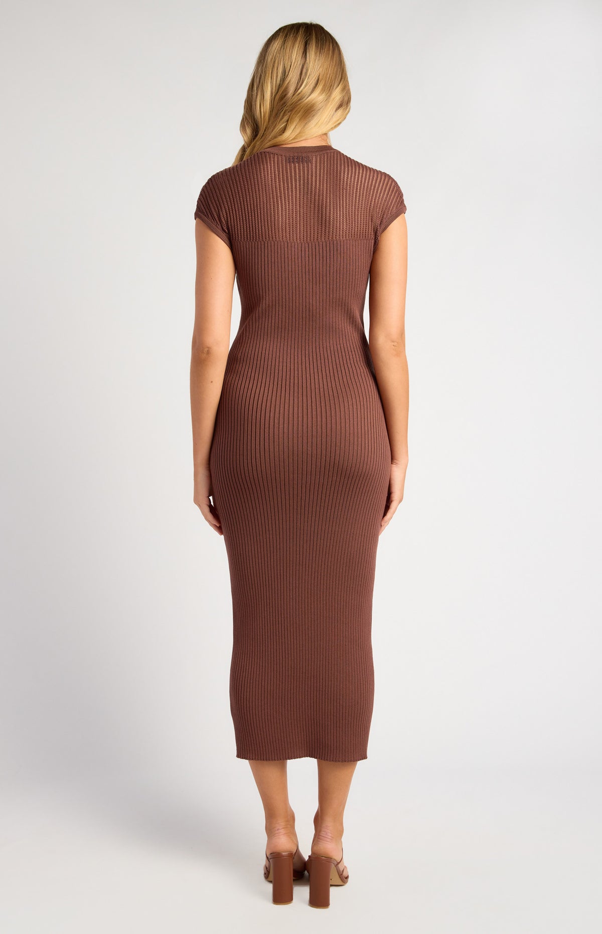 PEYTON Knit Dress — Chocolate