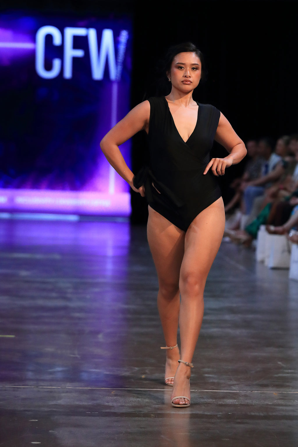 (Pre-Order) KOLINDA One Piece Swimsuit - Reimagined Black