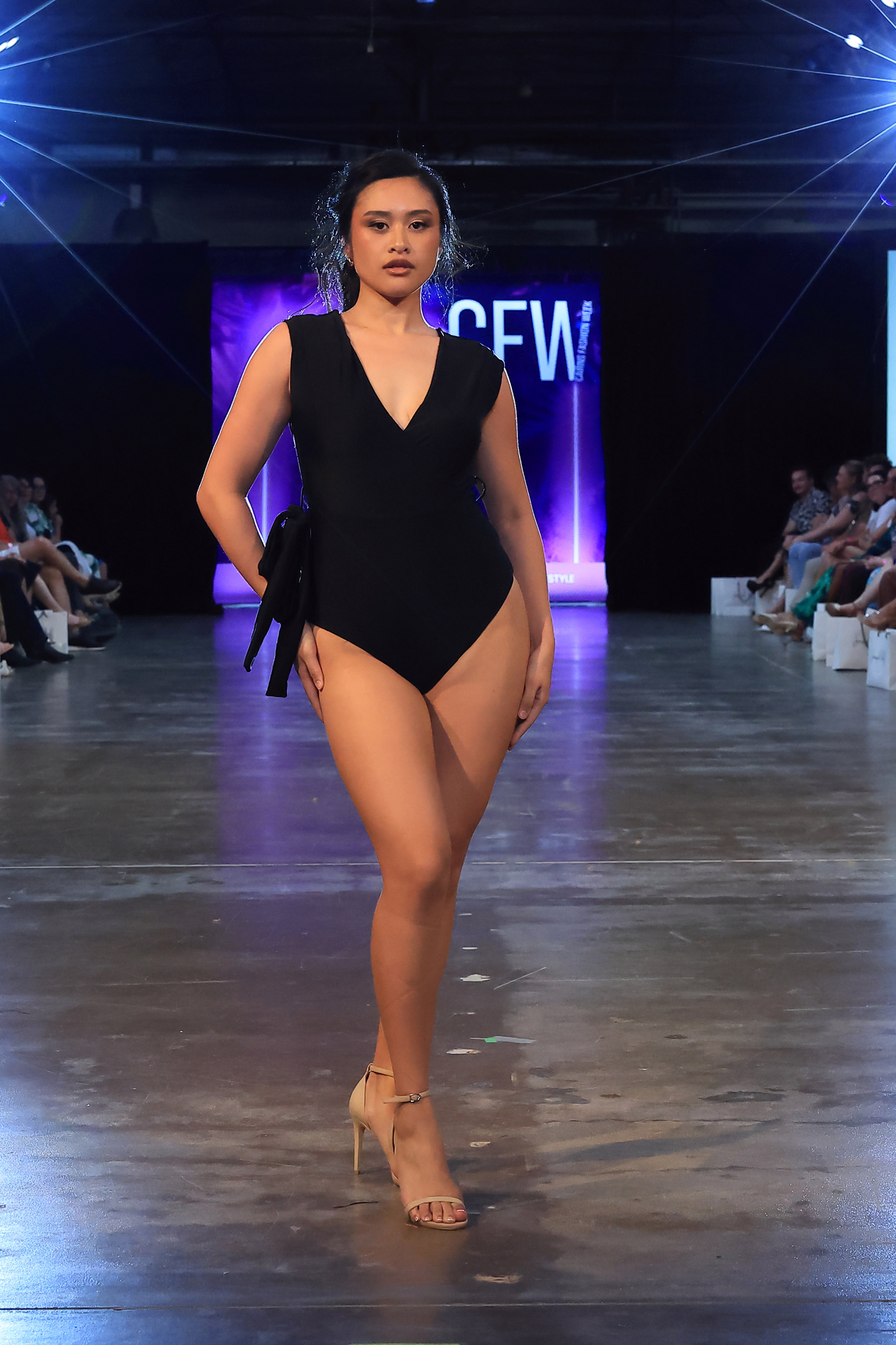 (Pre-Order) KOLINDA One Piece Swimsuit - Reimagined Black