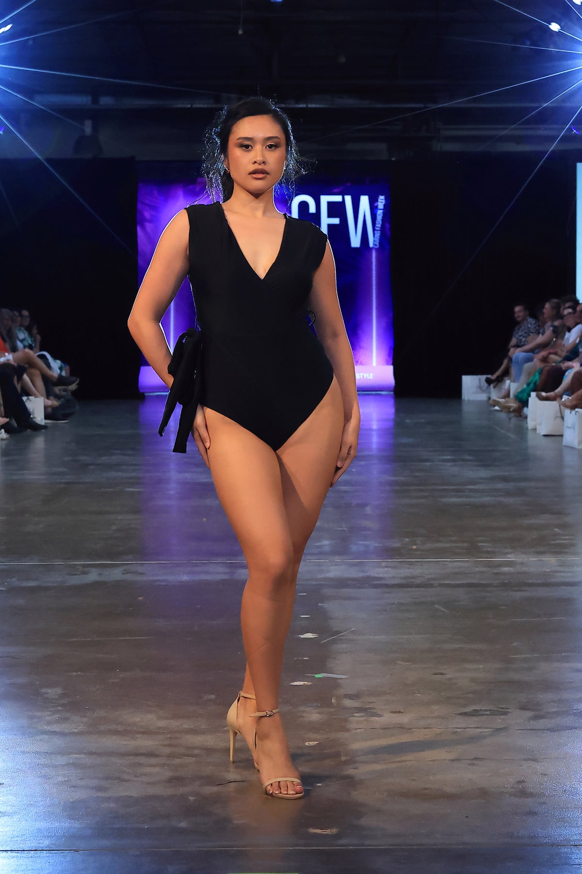 KOLINDA One Piece Swimsuit —  Black