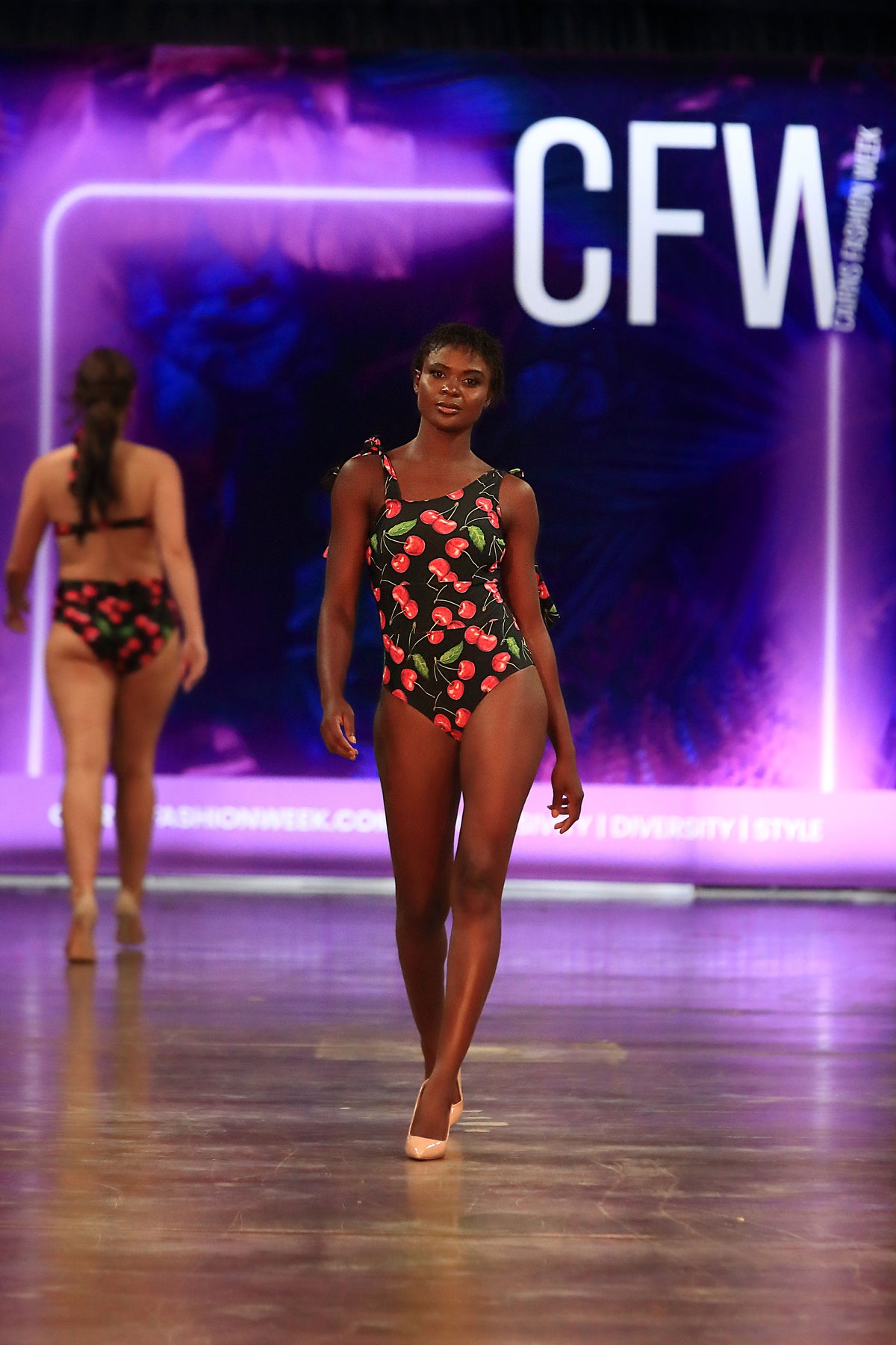 DIJANA Tie Shoulder Swimsuit — Višnja