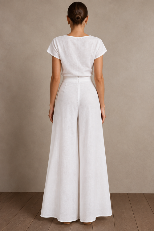 ALBA Palazzo Pant - White