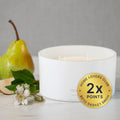 Extra Large 4 Wick Soy Wax Candle - French Pear