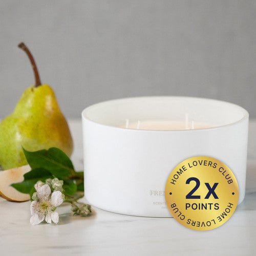 Extra Large 4 Wick Soy Wax Candle - French Pear