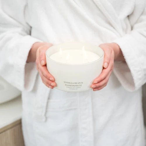 Extra Large 4 Wick Soy Wax Candle - Vanilla Bean & Passionfruit