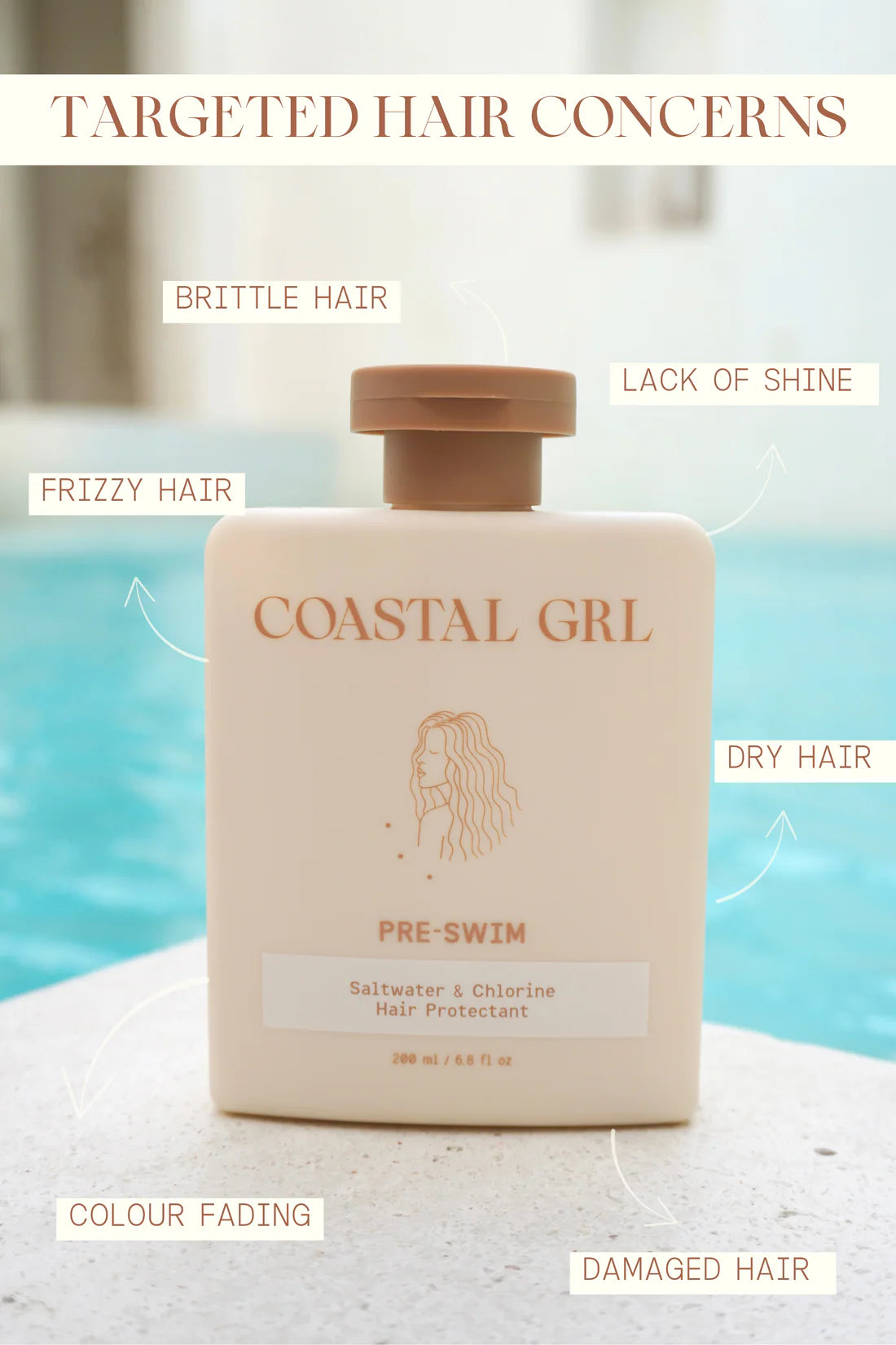 PRE-SWIM Saltwater & Chlorine Hair Protectant - COASTAL GRL
