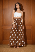 NADIA Pants - Brown Polka