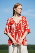 RAVELLO Blouse — Red& White