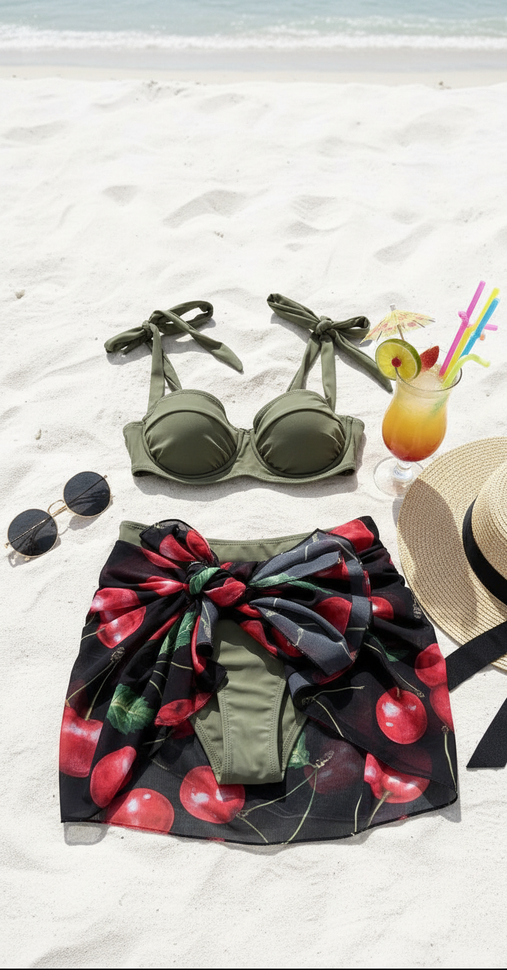 VISJNA 'Cherry’ Sarong