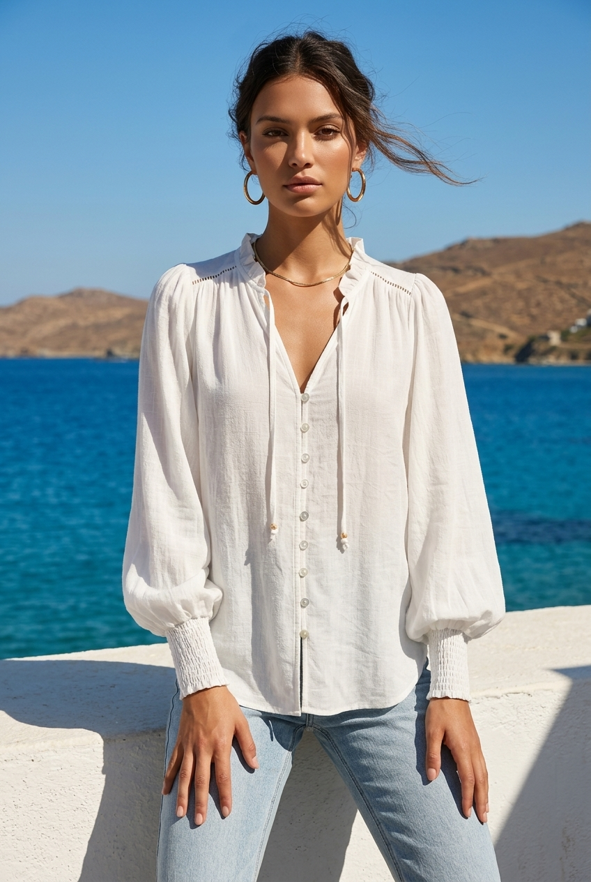 DANAE Blouse - White