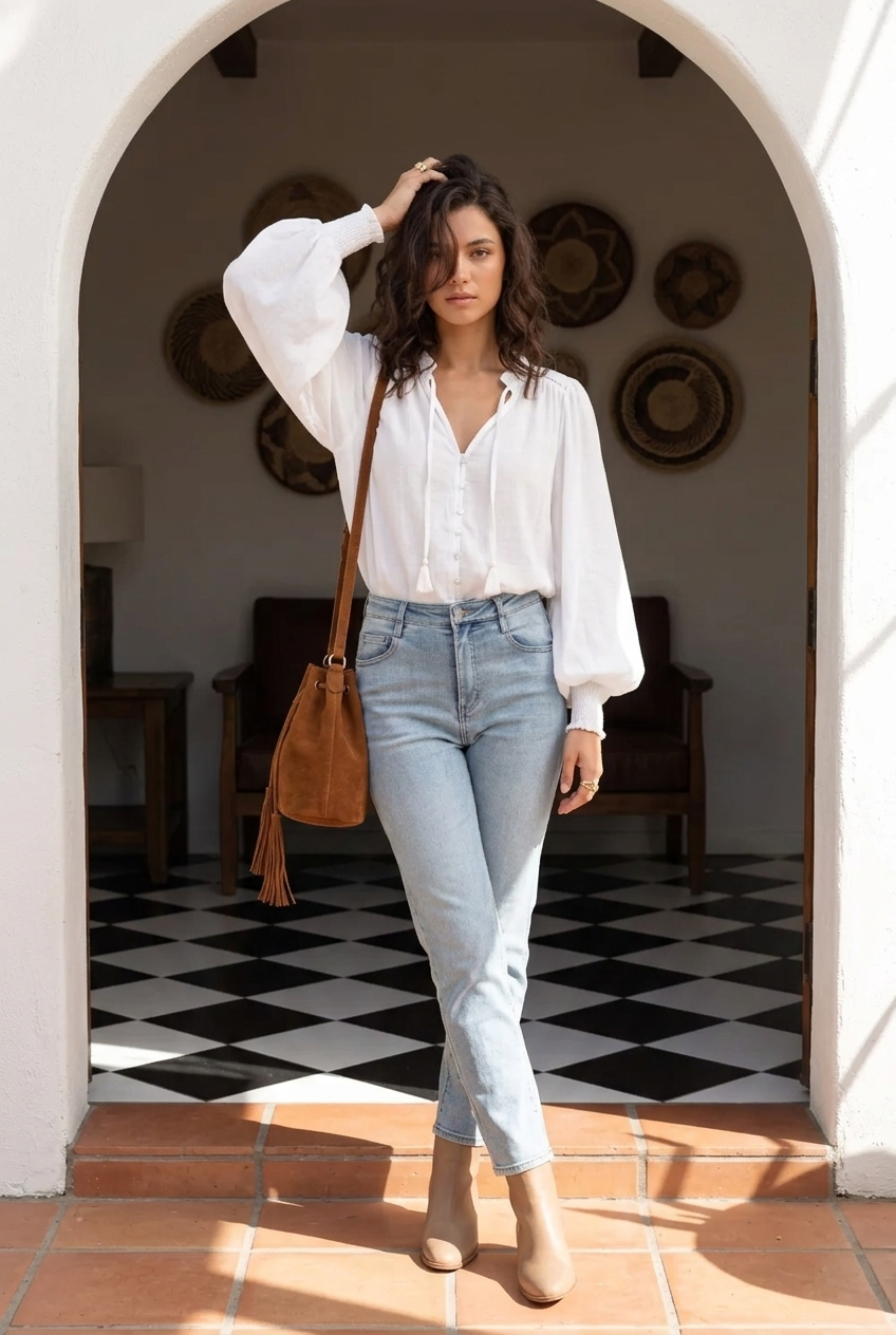 DANAE Blouse - White