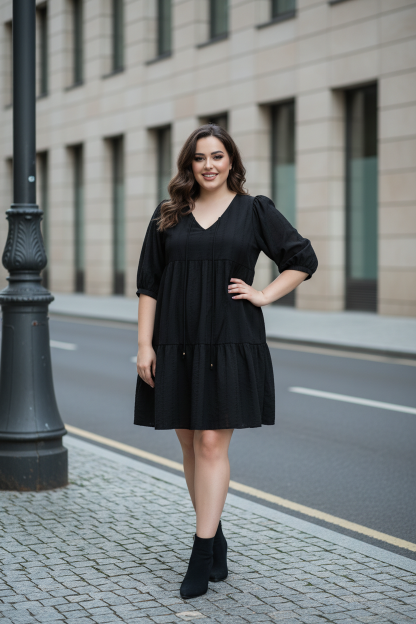 Charlize - Black Mini Dress