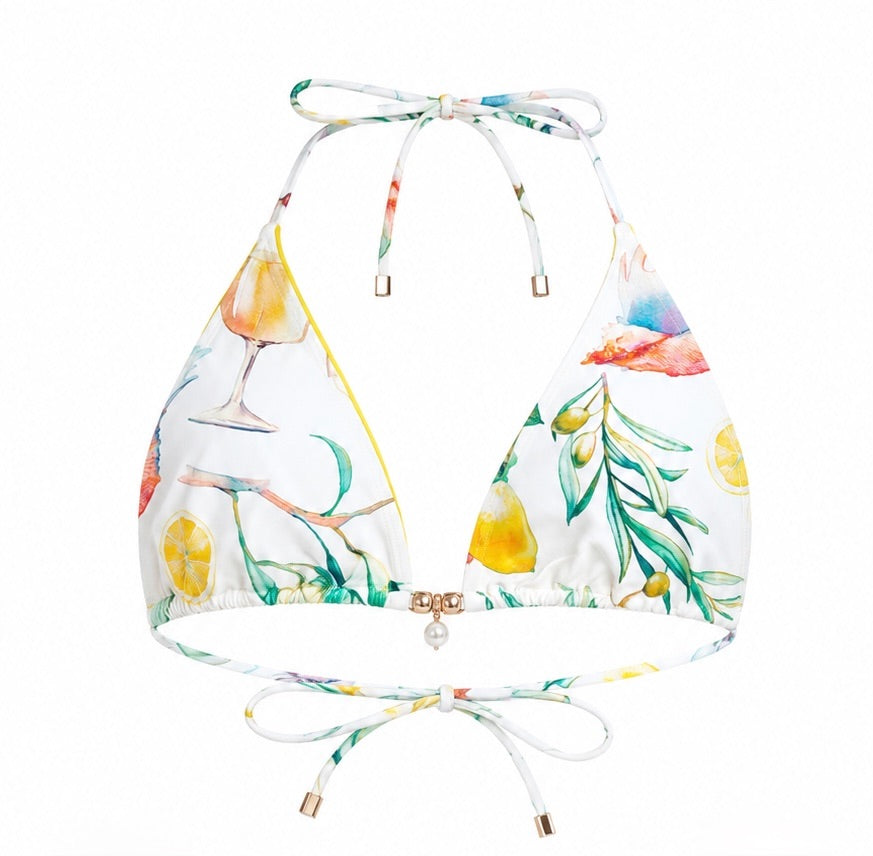AMARA TRIANGLE BIKINI TOP — ADRIATIC