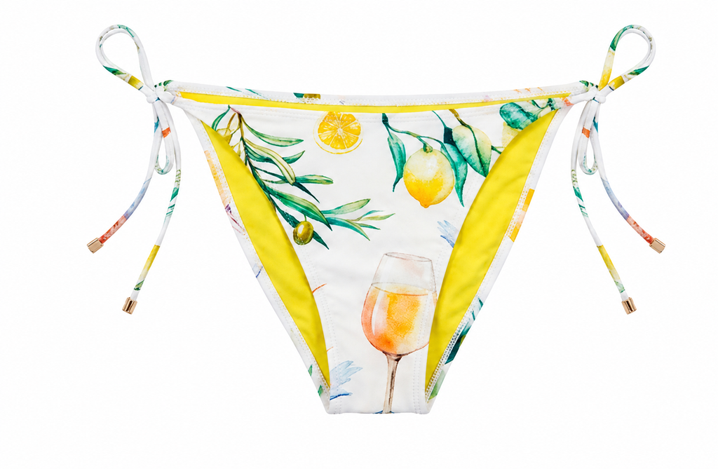 MILA TIE-SIDE BIKINI BOTTOM — ADRIATIC