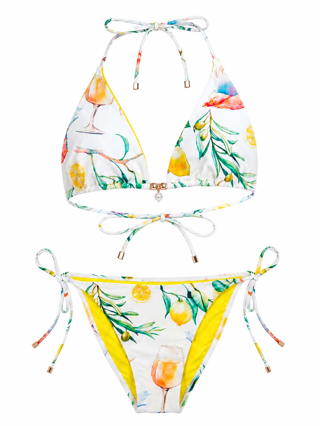 MILA TIE-SIDE BIKINI BOTTOM — ADRIATIC