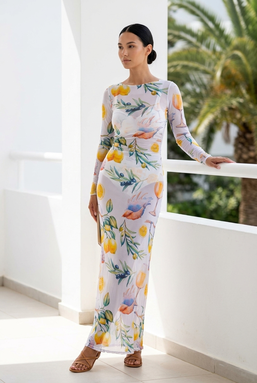 VITA Mesh Dress  — Adriatic