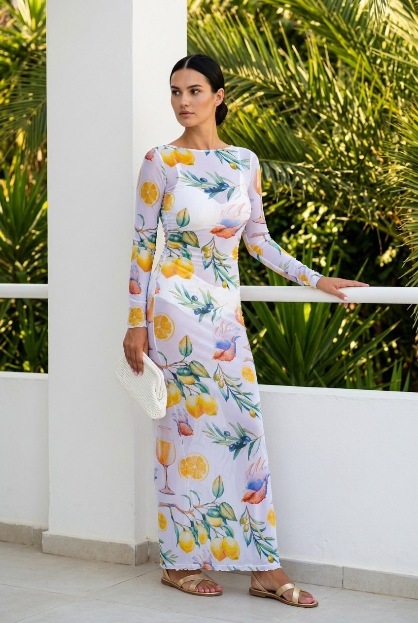 VITA Mesh Dress  — Adriatic
