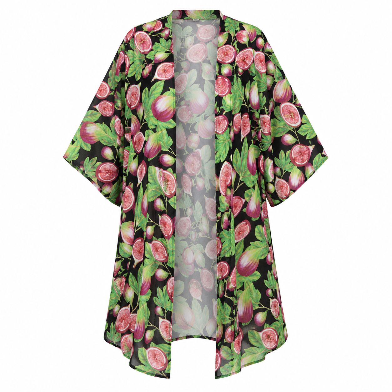 SARINA Soft Kimono Robe — Figs