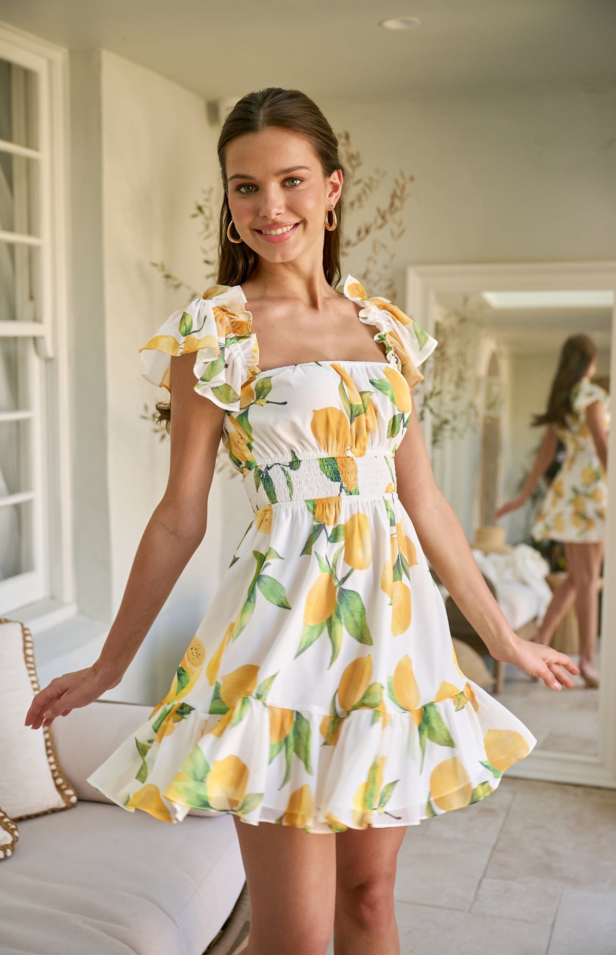 SORRENTO Lemon Mini Dress