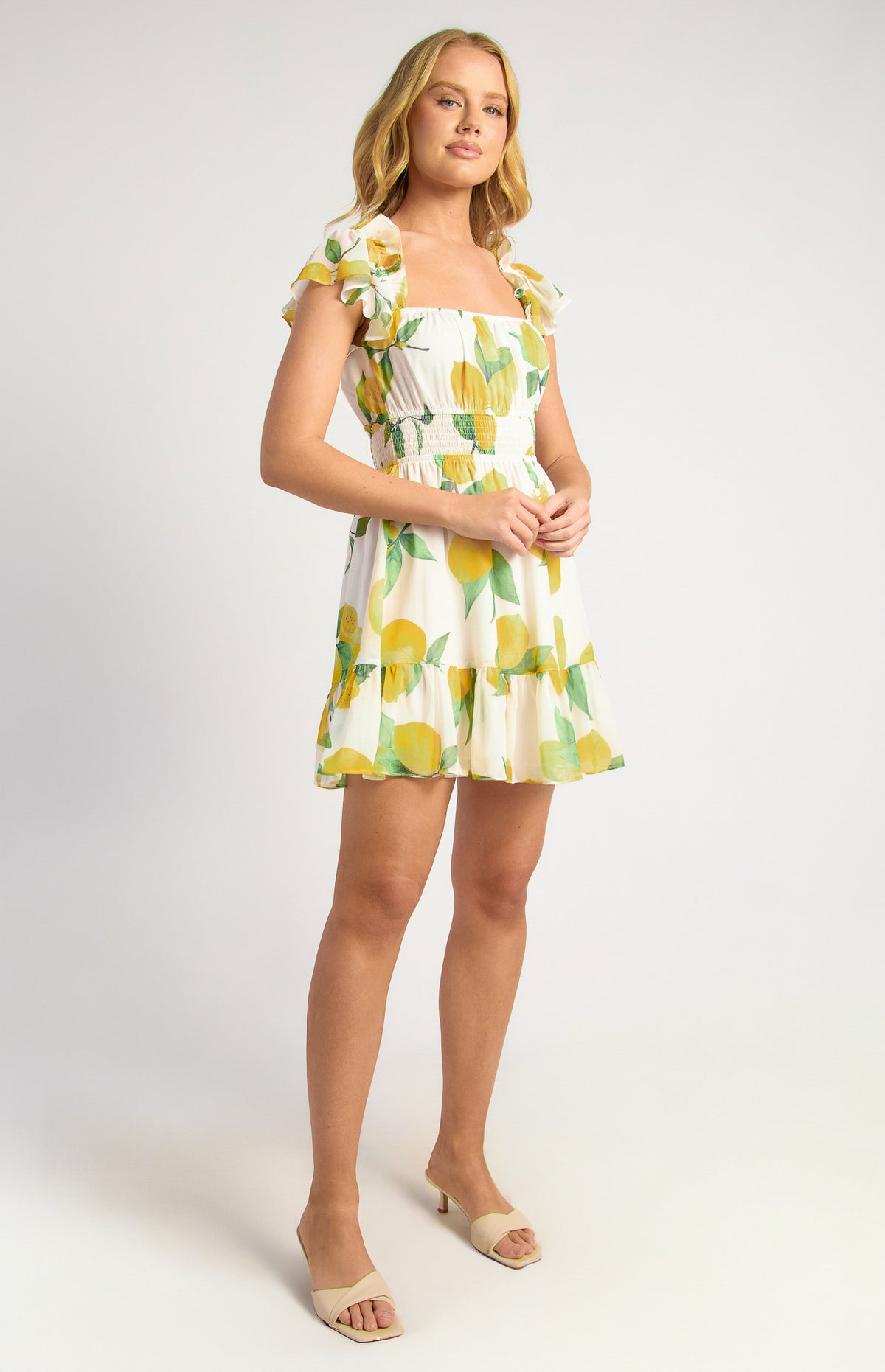 SORRENTO Lemon Mini Dress
