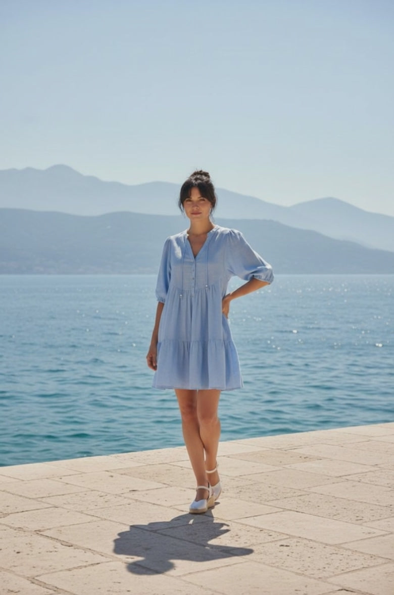 Louisa - Mini Button Down Dress