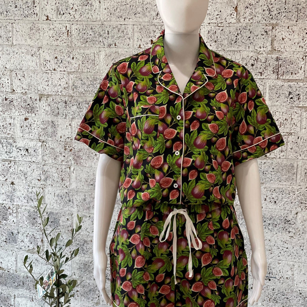 FIGS Short Sleeve Button Sleep Shirt