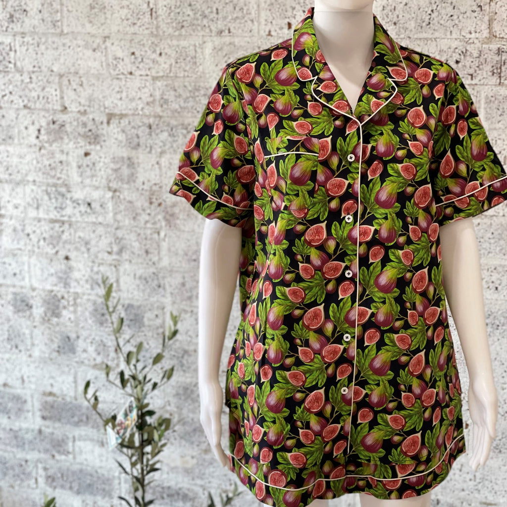 FIGS Short Sleeve Button Sleep Shirt