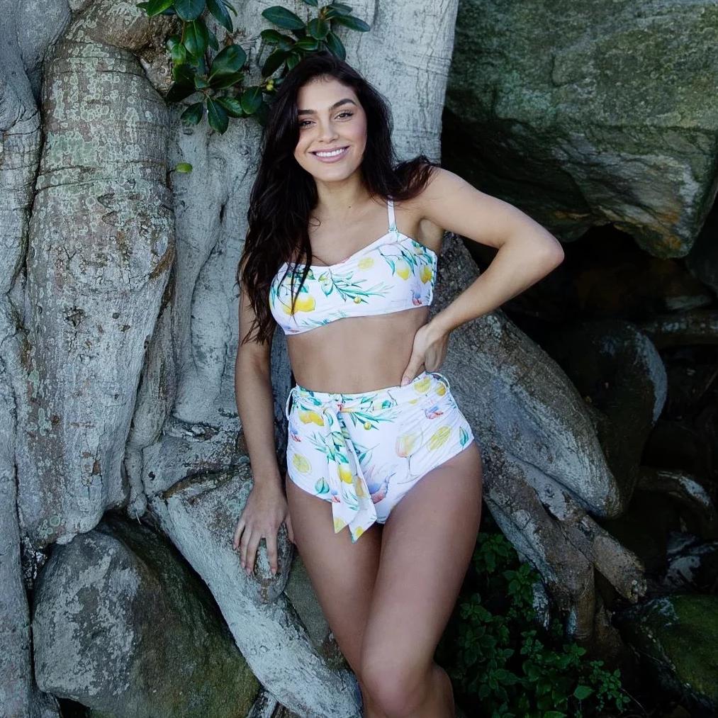 LUCIA 'Adriatic' Bikini Bottoms with Waist Tie - PLIVATI