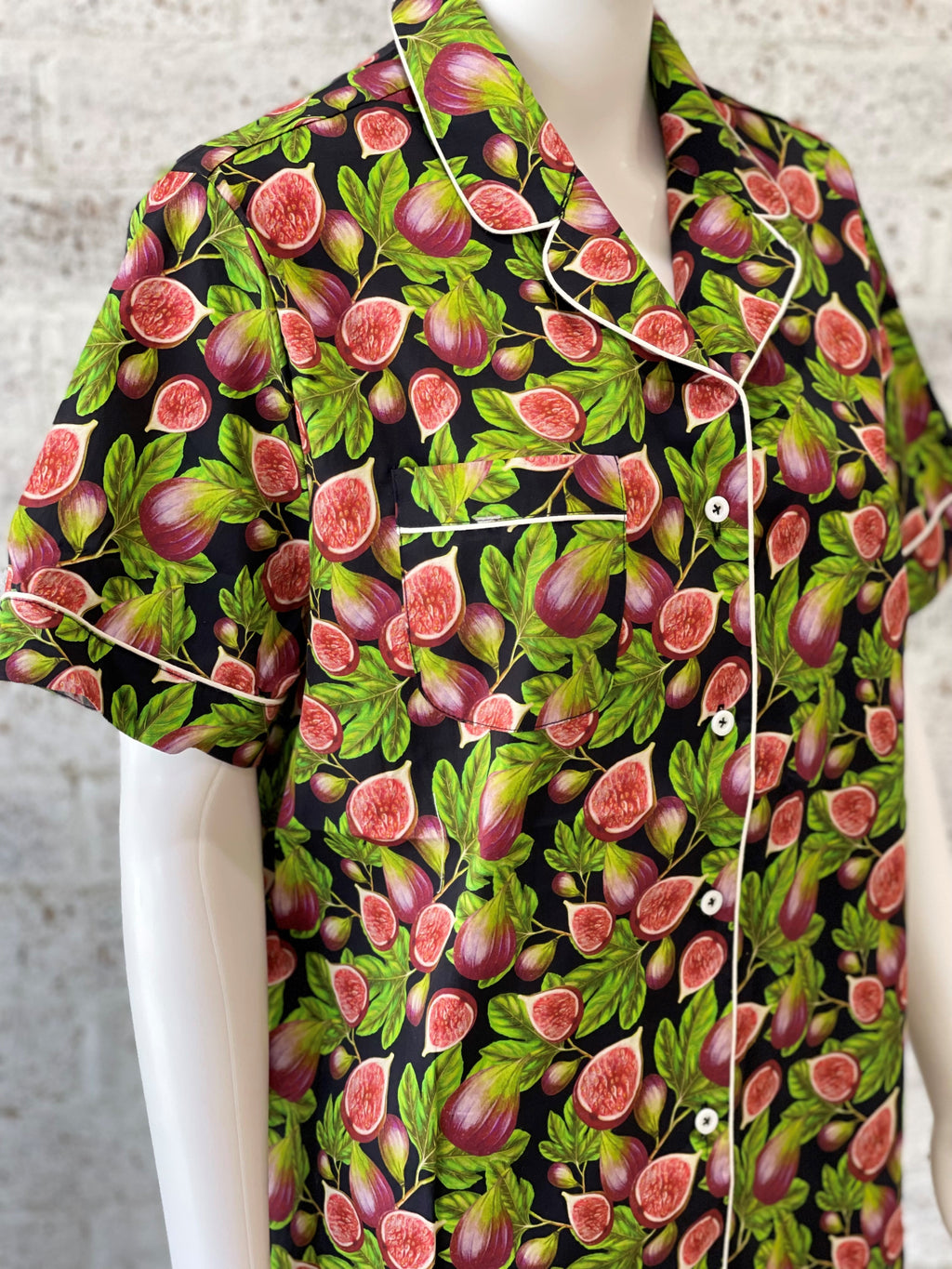 FIGS Short Sleeve Button Sleep Shirt