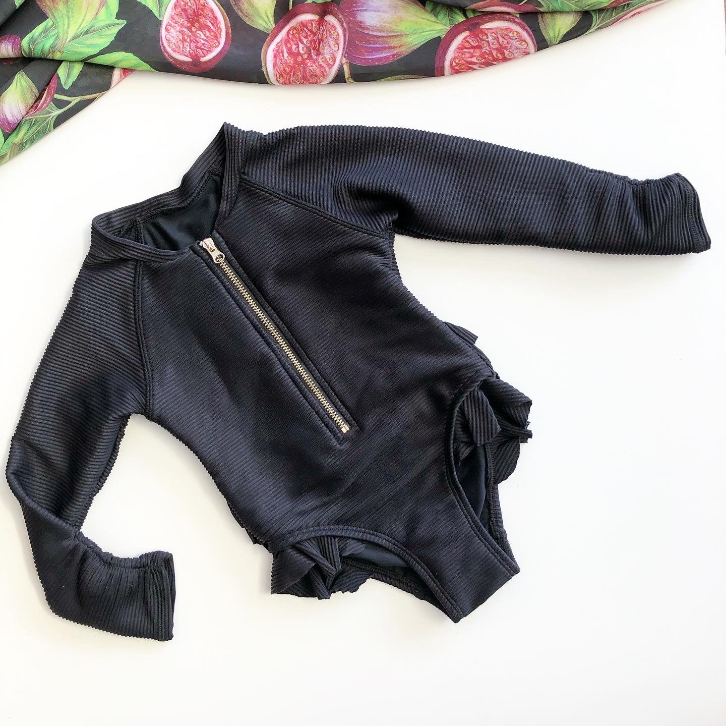 Mini IVANA 'Black Rib' One Piece Girls 